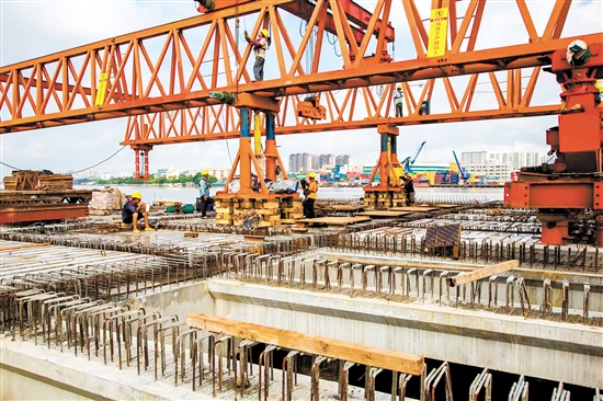 开平市三埠港搬迁项目建设有序推进。 开平市三埠港搬迁项目建设有序推进。