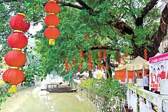 岸绿景美、人水和谐的生态画卷在高村村缓缓展开。