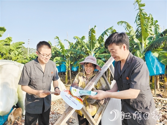 恩平法院干警深入田间地头开展基层普法。
