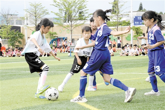新会区是全国青少年校园足球试点县（区），校园足球氛围浓厚。