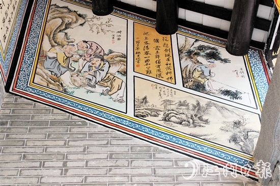 復春冯公祠的壁画均为原貌修复。
