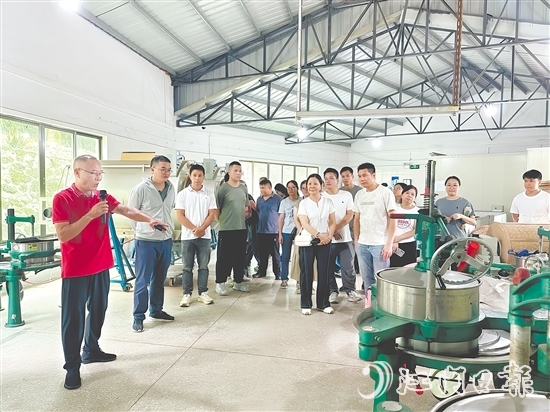 参训人员了解制茶关键环节。