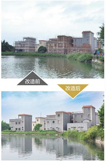 霄南村进行农房风貌改造，绘就乡村振兴新画卷。