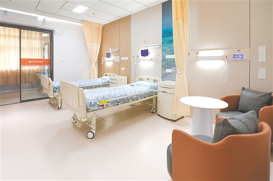 温馨雅致的病房环境。