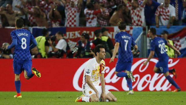欧洲杯-克罗地亚2-1绝杀西班牙 携手晋级16强