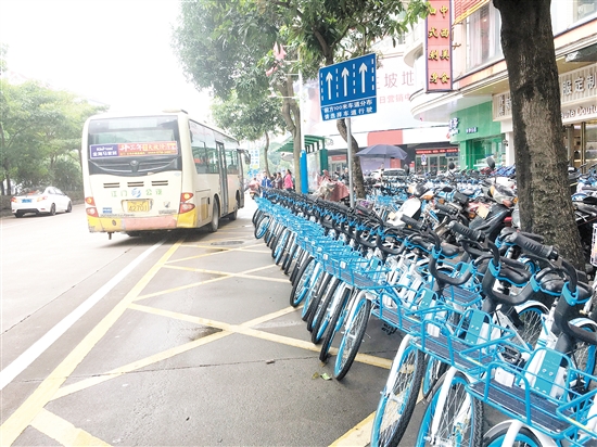 共享单车围困公交车站市民、公交车司机：会带来危险 中国财经界 www.qbjrxs.com