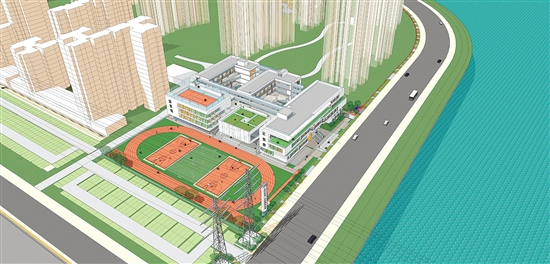 江海区景贤初中,江门一中附属实验学校,江门一中附属小学集中开工