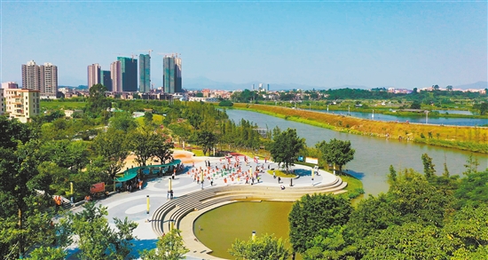 沙坪河综合整治工程将带来水清岸绿的美景.