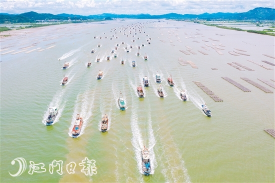 昨日,我市渔船百舸齐发,开始新一轮出海捕捞作业。