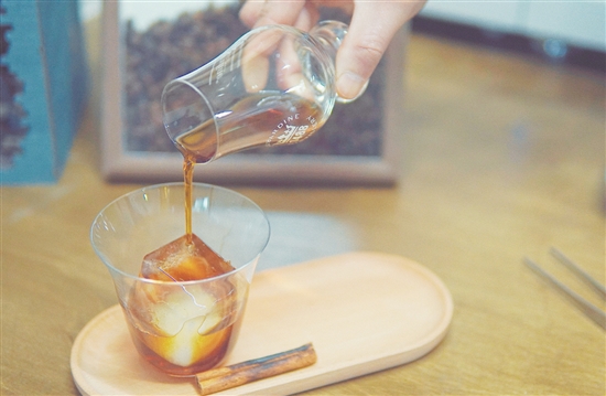 赵芷姗制作的创意咖啡。