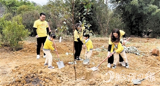鹤山发动全民参与植树。