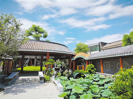 比赛举办地和园由新会区天健家具有限公司全额公益投资1200多万元设计和建设。