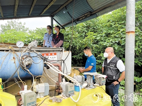 江门市应急管理局、鹤山市应急管理局联合开展有限空间作业场所检查。