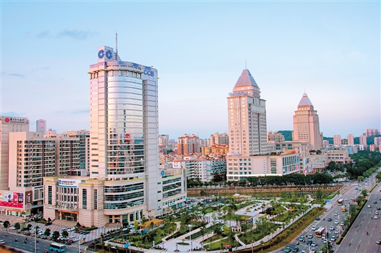 建设银行江门市分行大楼。