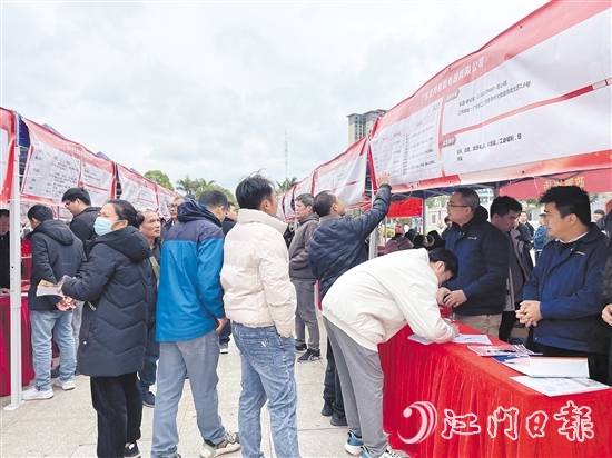 恩平市组织企业开展招聘活动，助力企业引才。