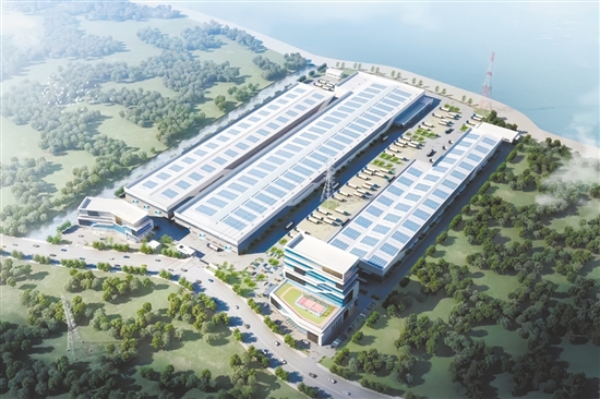 广东中科建成低温储运装备制造项目计划打造国内首个大型低温储运装备制造基地。图为项目一期工程效果图。开平市发改局供图
