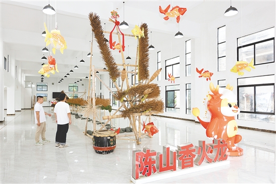 陈山火龙文化馆成为网红打卡点。