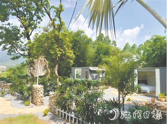 簕菜文化创意园精心打造的庭院景致。 簕菜文化创意园精心打造的庭院景致。