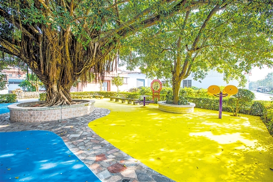 鹤山推动村居小公园环境整治,为群众提供舒适的生活环境。图为位于桃源镇的一处口袋公园。 鹤山推动村居小公园环境整治,为群众提供舒适的生活环境。图为位于桃源镇的一处口袋公园。