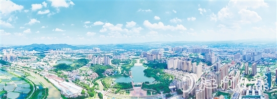 鹤山城区新貌。 鹤山城区新貌。