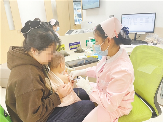 流感疫苗接种现场。 流感疫苗接种现场。