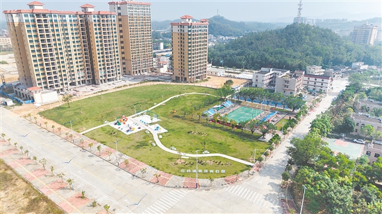 三合镇建成体育公园。