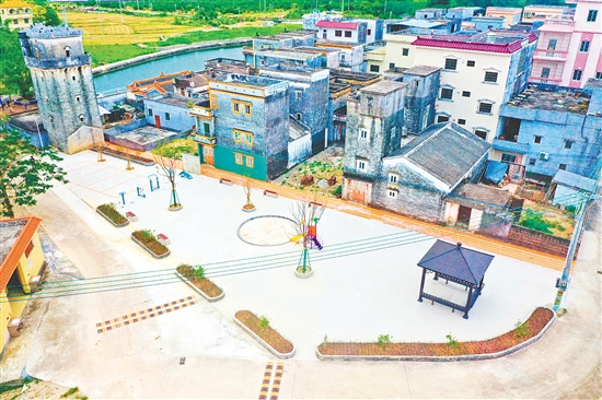 改造后的东成镇六斗田村。