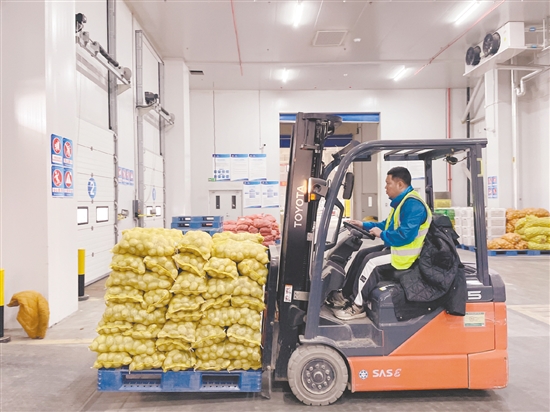 恩平市“社村”合作结硕果，完善冷链建设。图为恩平天业冷链物流产业园。