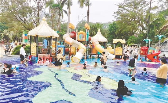 元旦假期，台山温泉旅游人气持续畅旺。