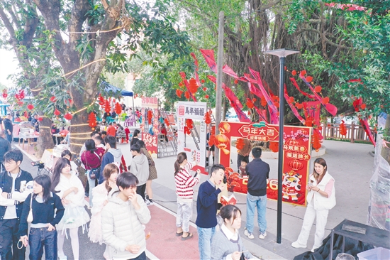 君堂镇集市活动吸引了诸多市民游客。