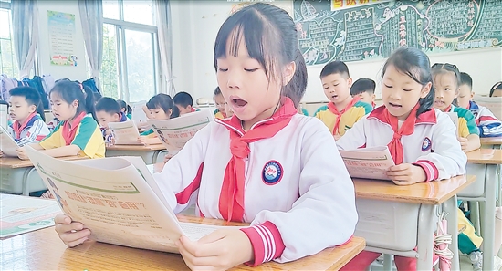 “开口读”活动得到了学生们的广泛喜爱。