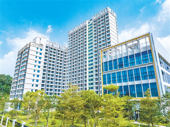 大泽智能装备产业园区内，生活配套区已经准备就绪。