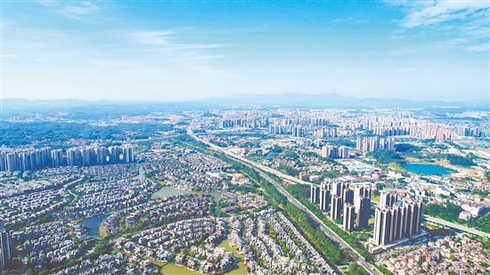 鹤山城市新貌。