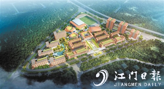 广东实验中学附属江门学校效果图。