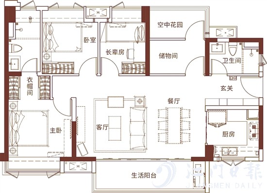 ▲115㎡横厅户型