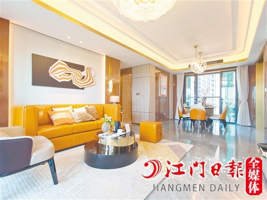 江门二沙岛户型南北对流，通风采光好。商家供图